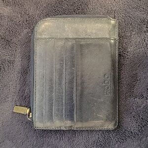 Hobo International Blue leather wallet card holder